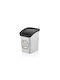 Waste Bin Swing Lid Plastic Square Design 3.3l 14.5x18.5x22cm D080