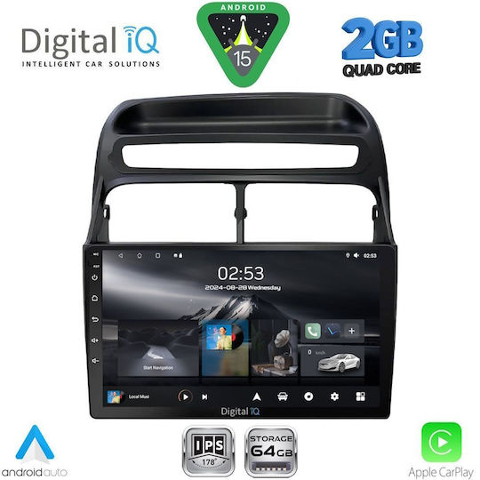 Digital IQ Ηχοσύστημα Αυτοκινήτου για Fiat Linea 2007-2011 (Bluetooth/USB/WiFi/GPS/Apple-Carplay/Android-Auto) με Οθόνη Αφής 9"