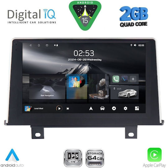 Digital IQ Car Audio System for BMW Series 1 2011-2016 (Bluetooth/USB/WiFi/GPS/Apple-Carplay/Android-Auto) with Touch Screen 9"