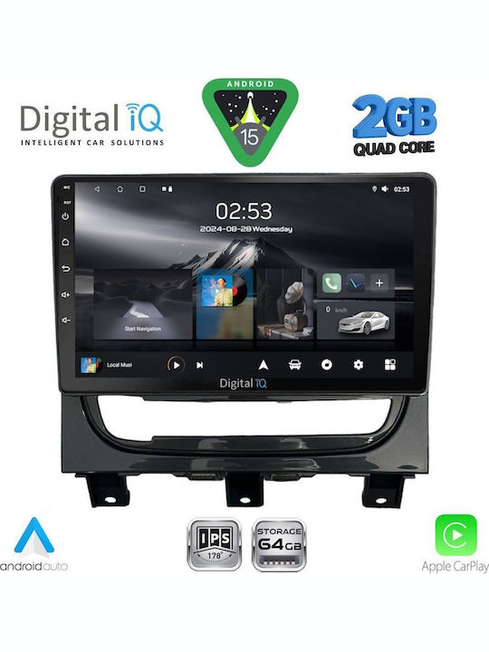 Digital IQ Car Audio System for Fiat Strada 2012-2020 (Bluetooth/USB/WiFi/GPS/Apple-Carplay/Android-Auto) with Touch Screen 9"