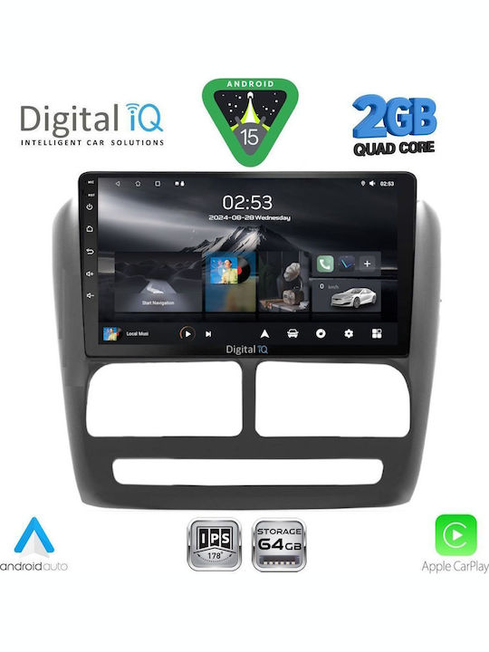 Digital IQ Ηχοσύστημα Αυτοκινήτου για Fiat Doblo 2010-2015 (Bluetooth/USB/WiFi/GPS/Apple-Carplay/Android-Auto) με Οθόνη Αφής 9"