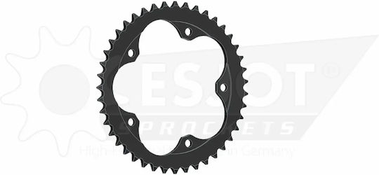Esjot Hinteres Ritzel Stahl 525 Schwarz 43 Zähne 50-29057-43