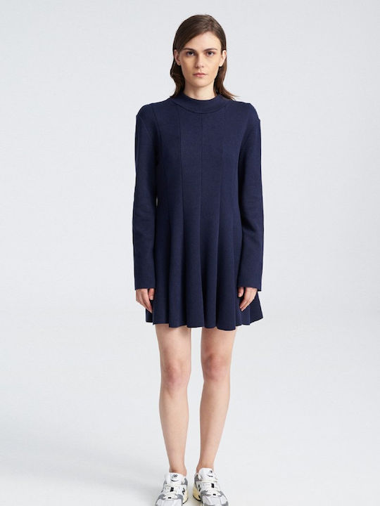 Mini Φόρεμα Πλεκτό Dark Blue