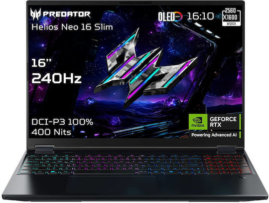 Acer Predator Helios Neo 16S AI PHN16S-71 16" OLED QHD+ 165Hz (Ultra 9-275HX/32GB/1TB SSD/GeForce RTX 5070 Ti/W11 Home) (Tastatură US)