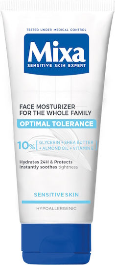 Mixa Optimal Tolerance Light 24ωρη Ενυδατική & Αντιγηραντική Κρέμα Προσώπου με Βιταμίνη E 100ml