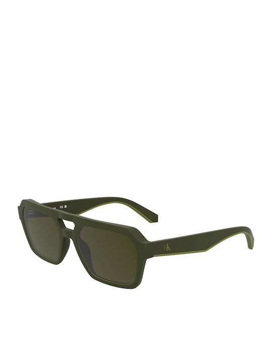 Calvin Klein Unisex Ochelari de soare cu Verde Cadru și Verde Lentilă CKJ25603S 309