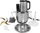 Zilan Procesor Alimentar Multifuncțional 500W Cu Recipient 3lt Și Vas Blender Gri