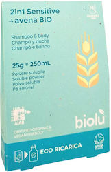 Gel De Duș – Șampon Pudră Bio Sensitive 25g Eco-refill Biolu