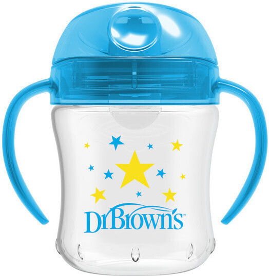 Dr. Brown's Παιδικό Ποτηράκι από Πλαστικό Μπλε 180ml για 6m+