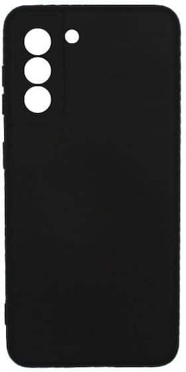 Θήκη Samsung Galaxy S21 Plus Silky Soft Touch Silicone Μαύρο Προστασία Κάμερας