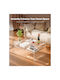 Rectangular Side Table Glass Transparent L50xW80xH38cm.