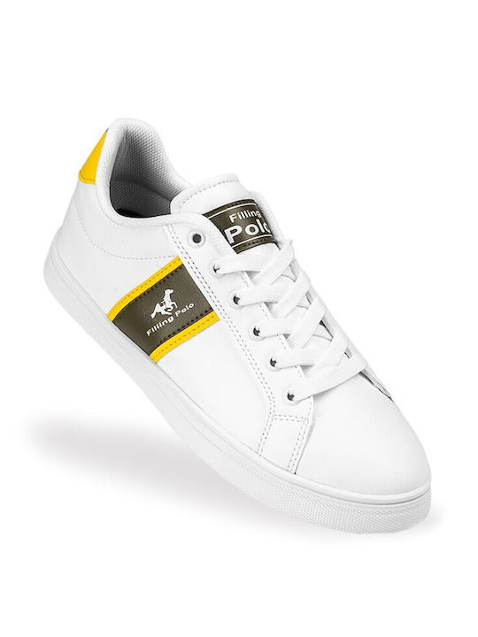 Filling Polo Turnschuhe Λευκό Και Κίτρινο