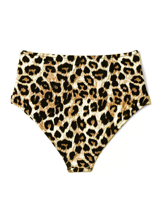 Bikini Slip Ψηλόμεσο Leopard Animal Print