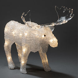 Figurină de Crăciun Iluminată Ren 24 Leduri 21cm 6225-103 Figurină de Crăciun Iluminată Ren 24 Leduri 21cm 6225-103