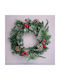 Decorative Fir Wreath Cones Cranberries Handmade 30 Cm