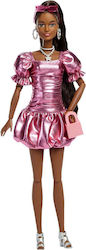 Barbie Deluxe Style - Metallic Pink Dress Κούκλ...