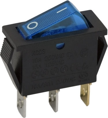 Set 5 Bucăți Comutatoare On-Off Balansoar 1-Circuit 10A-250V Lumini Albastre