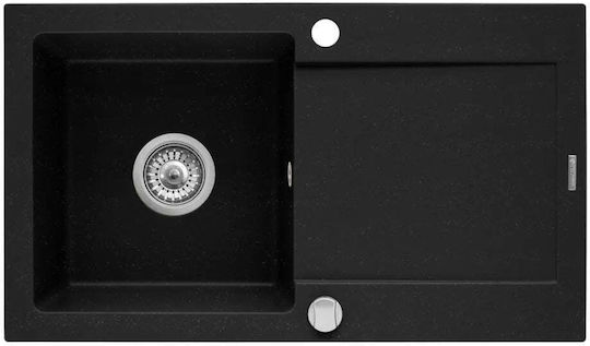 Alista Home Chiuvetă Bucătărie Drop-In Inox L75xL45cm Gri
