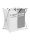 Alista Home Coș De Rufe Tesătură Pliabil 88lt 57.5x36.5x58cm Gri
