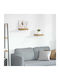 Beige Wall Shelves (2 Pieces) 23x23.5x4 cm