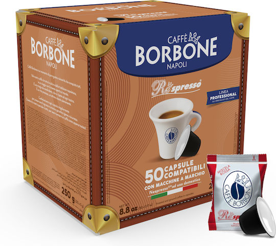 Caffe Borbone Капсули Еспресо Rosso Съвместими с машина Nespresso 50капси