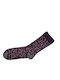 ME-WE Damen Einfarbige Socken Purple 1Pack