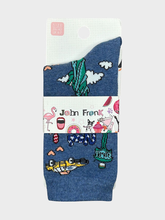John Frank York Women's Socks Blue