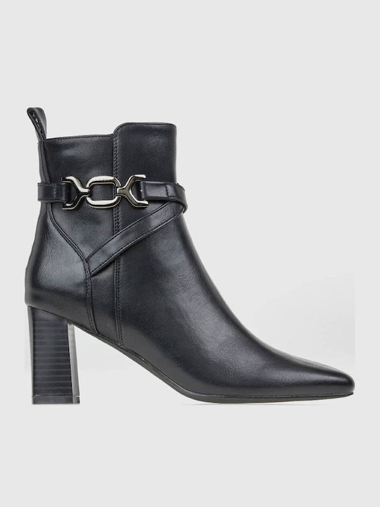 Women's Ankle Boots with Medium Heel Black
