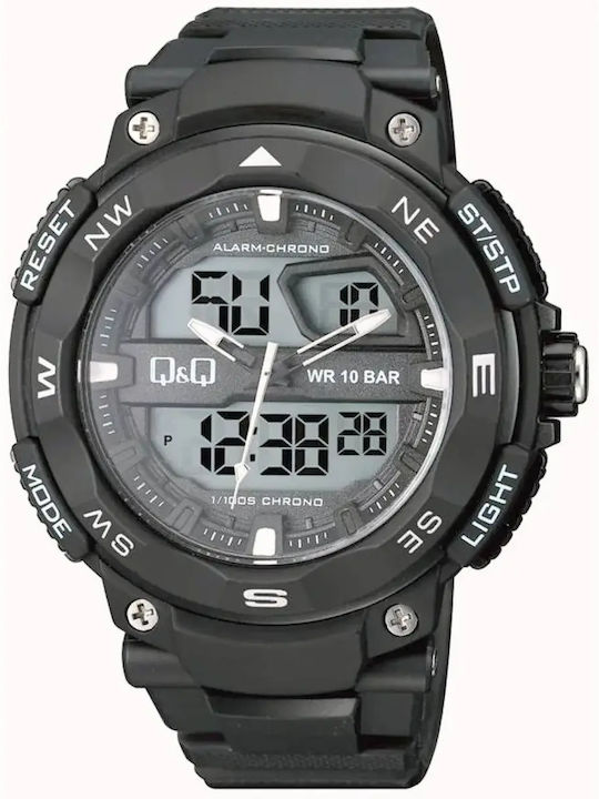 Q&Q Дигитален Мъжки Часовник 53mm На Батерия с ...