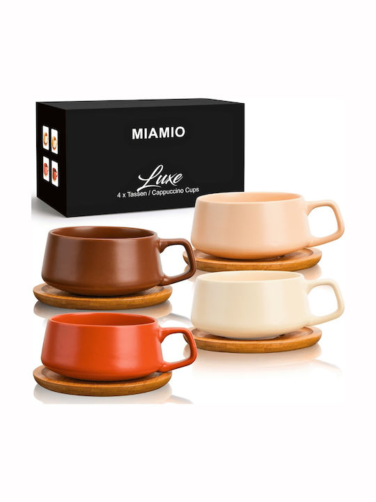Miamio Σετ Φλιτζάνια Cappuccino 4τμχ Miamio Σετ Φλιτζάνια Cappuccino 4τμχ