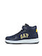 Kids Sneakers High Anatomic with Scratch Navy Blue