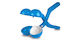 Jamara Snowball Puncher Duo 38cm Blau