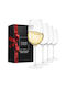 Elixir Set de pahare pentru Vin Alb din Cristal 530ml 4buc