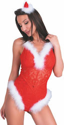 Livco Corsetti Fashion Naughty Santa Lc 90706 Christmas Bodysuit