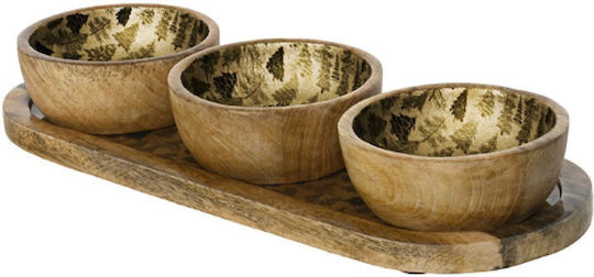 Kaemingk Weihnachtliche Dessertturm-Ständer Holz L33xB13xD6cm.