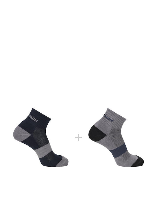 Salomon Evasion Athletic Socks Gray 2 Pairs