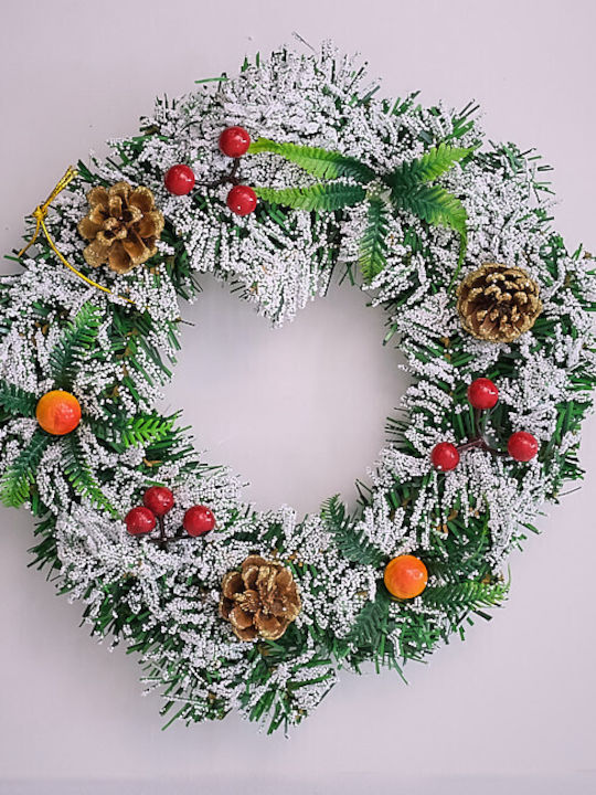 Velve Crăciun Decorativ Coroană de flori cu Diametru 25cm.