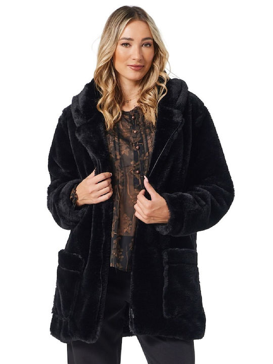 Women's Short Fur Black