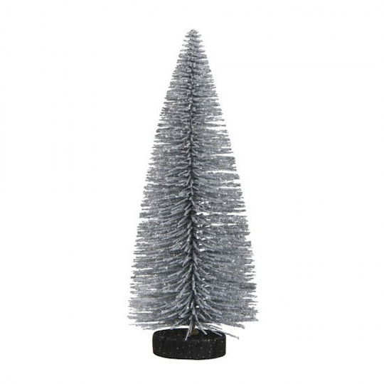 Brad Decorativ Glitter Argintiu 15cm