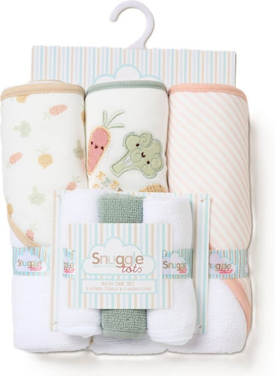 Snuggle Tots Baby Bath Towel Hooded 71x71cm