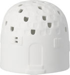 Raeder Christmas White Battery Lantern 6.5x6.7cm