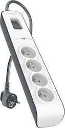 Belkin Πολύπριζο 4 Θέσεων με Καλώδιο 2m Belkin Πολύπριζο 4 Θέσεων με Καλώδιο 2m