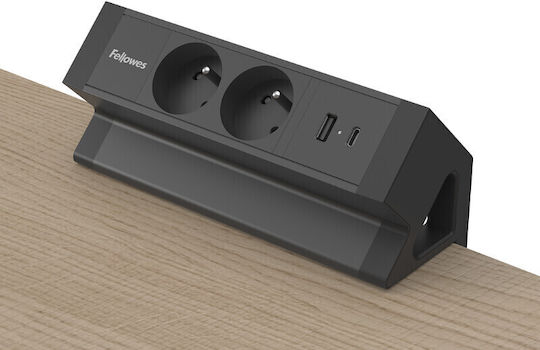 Fellowes Bandă de alimentare cu 1 USB-A și 1 USB-C