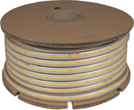 Eurospot Waterproof LED Strip 220V Natural White Light 5m COB Type
