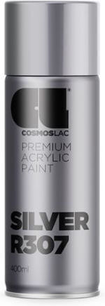 Cosmos Lac Spray Paint Premium Acrylic with Shiny Effect Silver 400ml