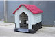 Animal Hundehaus Kunststoff Außenbereich Rot 83.8x69x76cm