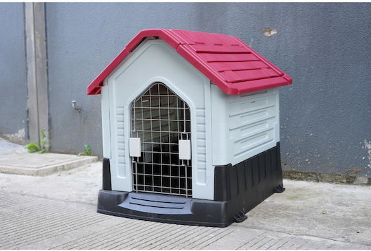 Animal Hundehaus Kunststoff Außenbereich Rot 83.8x69x76cm