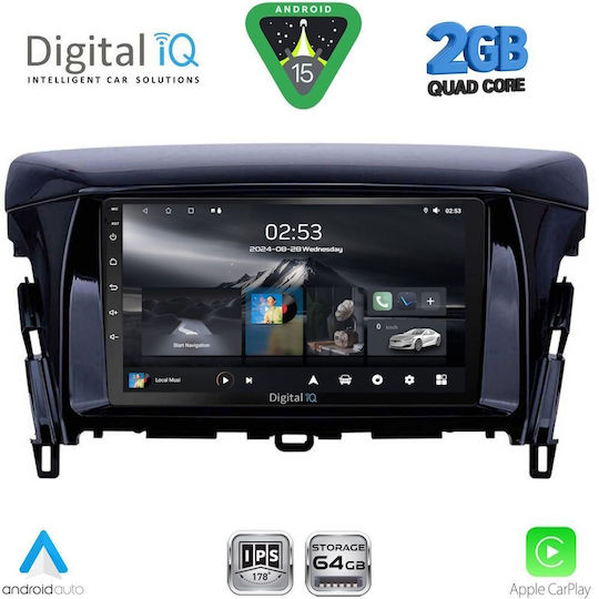 Digital IQ Ηχοσύστημα Αυτοκινήτου για Mitsubishi Eclipse Cross 2018 (Bluetooth/USB/WiFi/GPS/Apple-Carplay/Android-Auto) με Οθόνη Αφής 9"