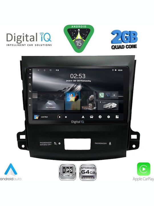 Digital IQ Автомобилна Аудио Система (Блутут/USB/WiFi/GPS/Apple-Carplay/Android-Auto) с Тъчскрийн 9"