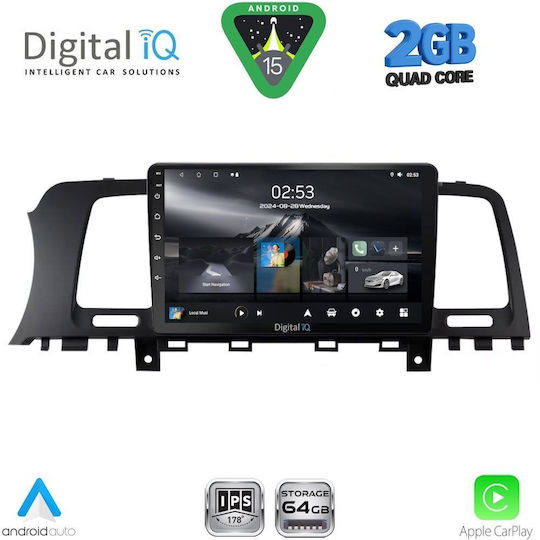 Digital IQ Car Audio System for Nissan Murano 2007-2014 (Bluetooth/USB/WiFi/GPS/Apple-Carplay/Android-Auto) with Touch Screen 9"